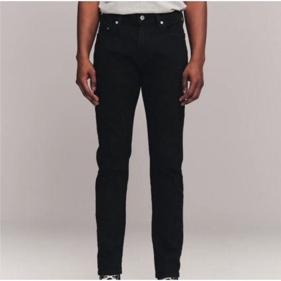 Abercrombie & Fitch Langdon Skinny Stretch Jeans Dark Rinse Mens Size 28x30 - Picture 2 of 7